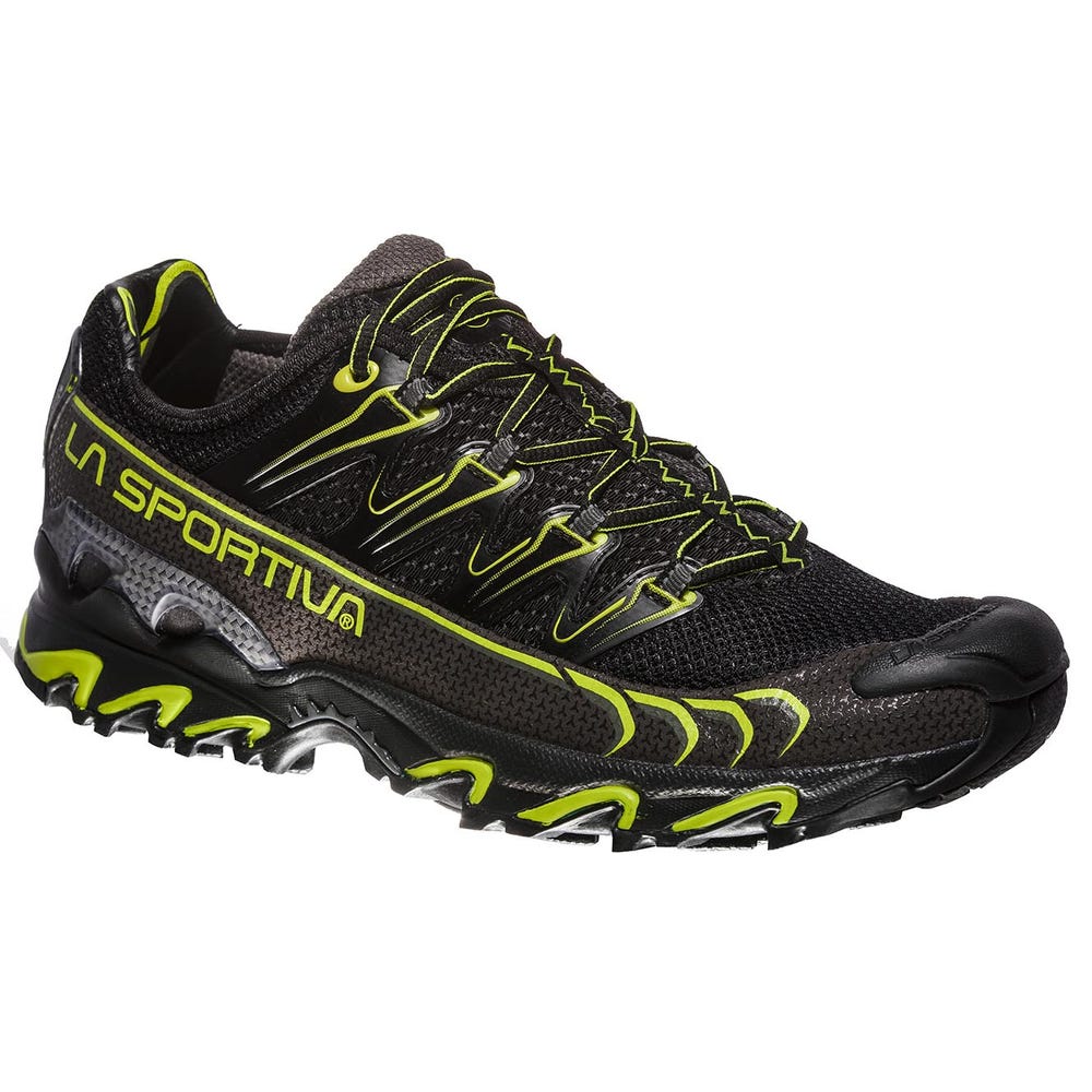 La Sportiva Ultra Raptor Men's Trail Running Shoes - Black/Green - AU-459108